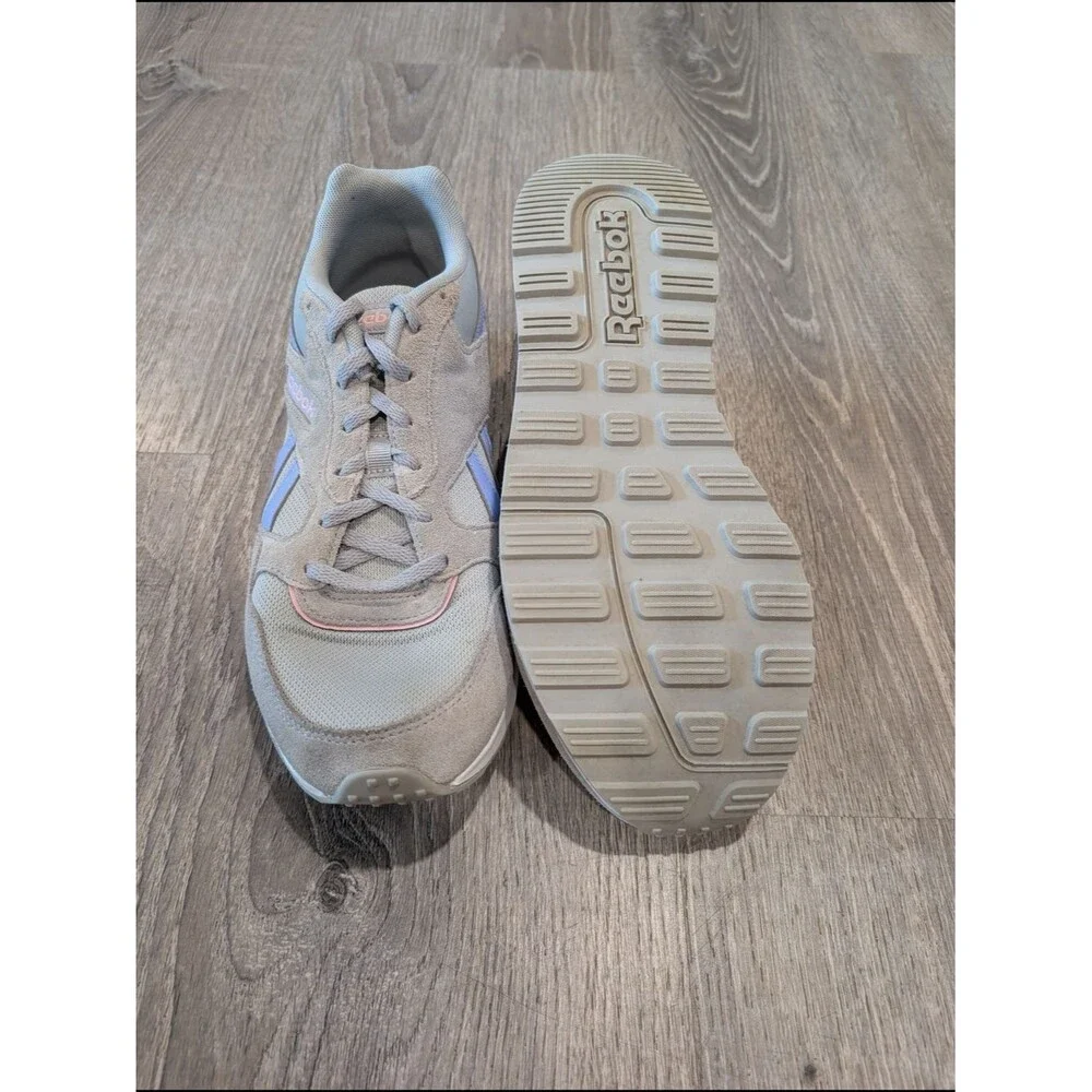 Reebok GL 1000 Grey Suede Pastel Pink Blue Retro Heritage Lifestyle Sneakers
